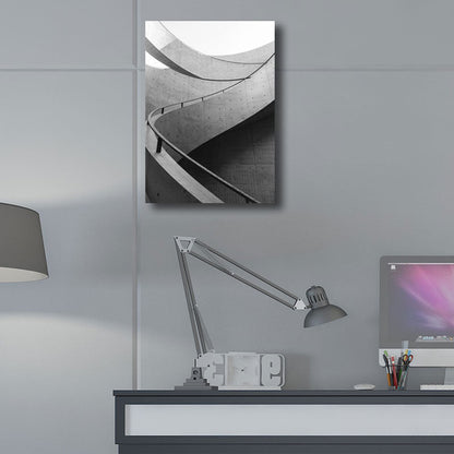 Vivolux | Simplicity Bau Wanddekoration Graue Umwickelte Leinwand für das Arbeitszimmer, Mehrere Größenoptionen