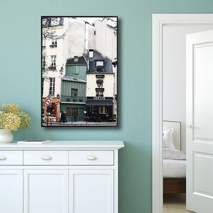 Vivolux | Architektur Wandkunst Dekor für das Wohnzimmer Eingewickelte Leinwand Weiß für dekorative Zwecke, Mehrere Größen verfügbar