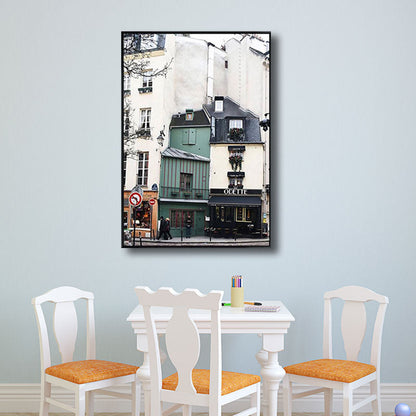 Vivolux | Architektur Wandkunst Dekor für das Wohnzimmer Eingewickelte Leinwand Weiß für dekorative Zwecke, Mehrere Größen verfügbar