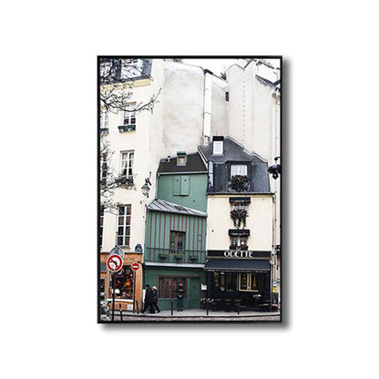 Vivolux | Architektur Wandkunst Dekor für das Wohnzimmer Eingewickelte Leinwand Weiß für dekorative Zwecke, Mehrere Größen verfügbar