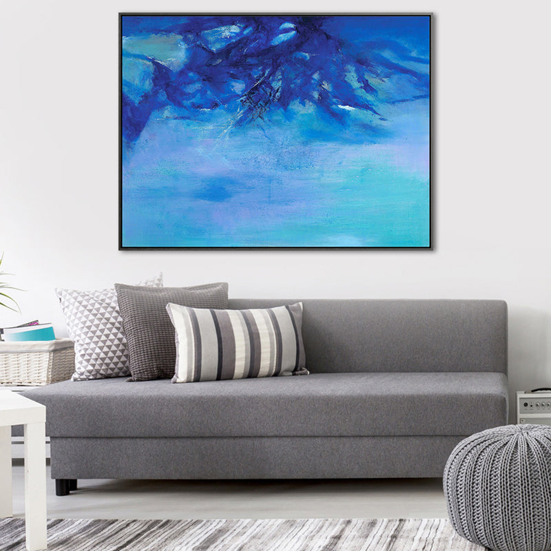 Vivolux | Berg Wanddekoration Zeitgenössischer Stil Texturiertes Wohnzimmer Leinwand, Mehrere Größen