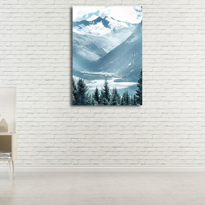 Vivolux | Natur Landschaft Wandkunst Dekor Texturiert Tropische Wohnzimmer Leinwand in Pastellfarbe