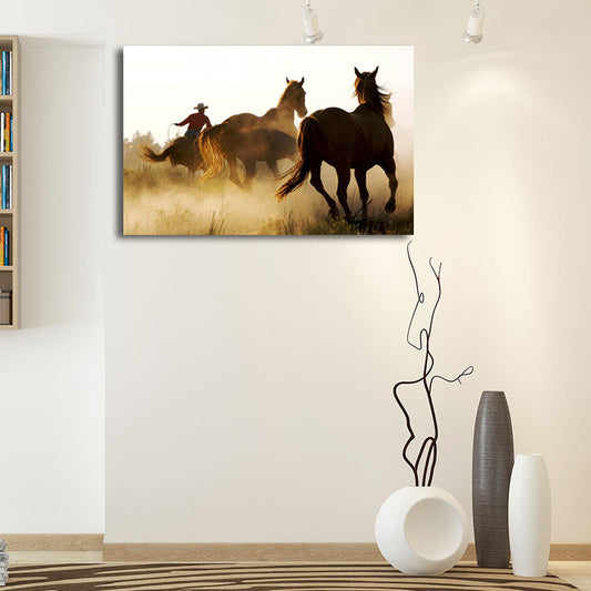 Vivolux | Prachtige Steeds Canvas Kunst voor Woonkamer Wilde Dieren Muurdecoratie in Pastel Kleur