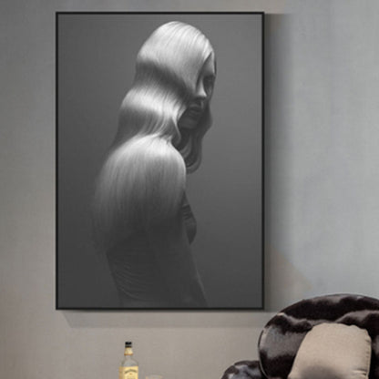 Vivolux | Dunkle Farb Schönheit Wandkunst Druck Wohnkultur Eingewickelte Leinwand für das Zeichenzimmer, Mehrere Größen Optionen