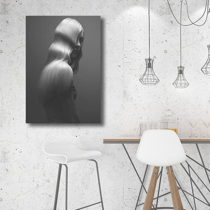 Vivolux | Dunkle Farb Schönheit Wandkunst Druck Wohnkultur Eingewickelte Leinwand für das Zeichenzimmer, Mehrere Größen Optionen