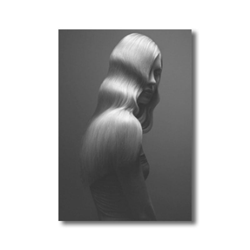 Vivolux | Dunkle Farb Schönheit Wandkunst Druck Wohnkultur Eingewickelte Leinwand für das Zeichenzimmer, Mehrere Größen Optionen