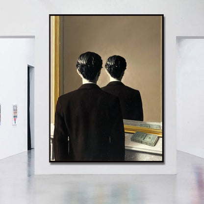 Vivolux | Staande Man en Reflectie Kunst Textured Moderne Stijl voor Meisjes Slaapkamer Wanddecoratie