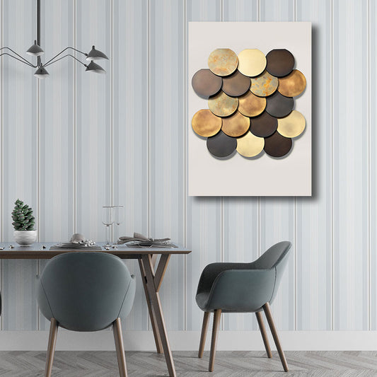 Vivolux | Textured Home Decor Kleurvolle Canvas Prints Modernistische Geometrische Wandkunst voor Corridor