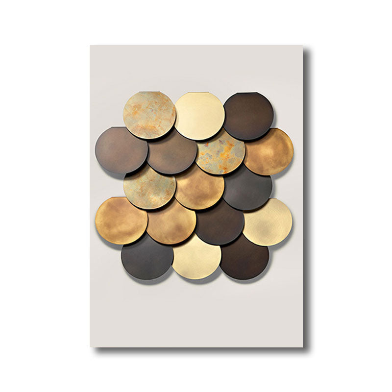 Vivolux | Textured Home Decor Kleurvolle Canvas Prints Modernistische Geometrische Wandkunst voor Corridor
