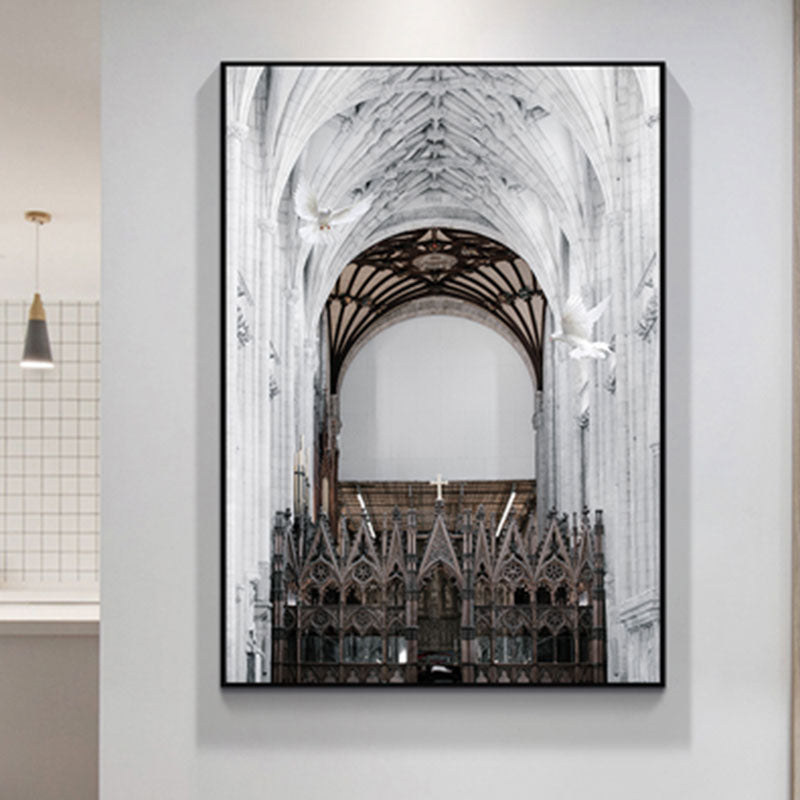 Vivolux | Multicolored Architektur Leinwanddruck Dekorativ Modern für Flur Gemälde