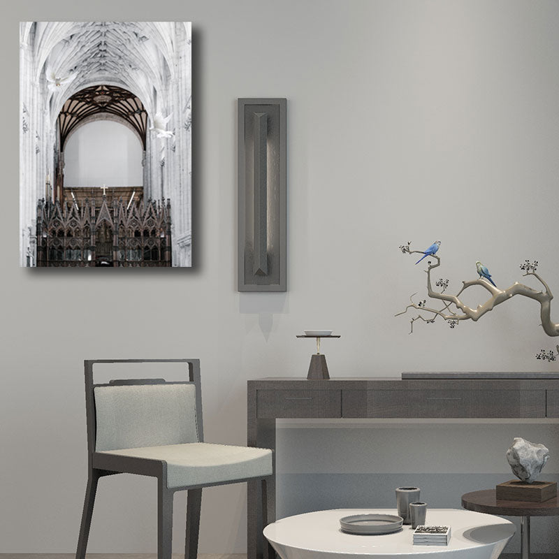 Vivolux | Multicolored Architektur Leinwanddruck Dekorativ Modern für Flur Gemälde