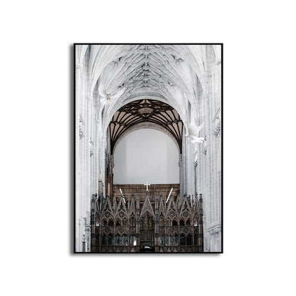 Vivolux | Multicolored Architektur Leinwanddruck Dekorativ Modern für Flur Gemälde