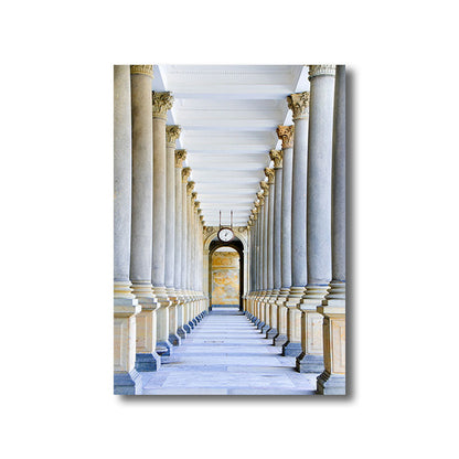 Vivolux | Multicolored Architektur Leinwanddruck Dekorativ Modern für Flur Gemälde