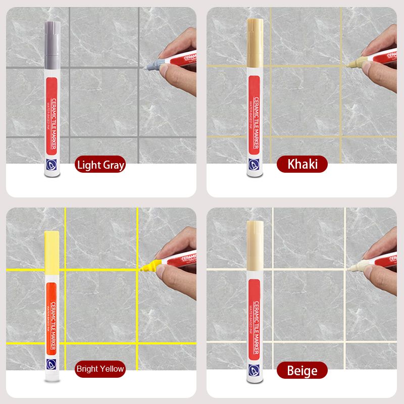 Vivolux | Pousbo Anti-Schimmel und wasserfester Fugenstift für Keramikfliesen
