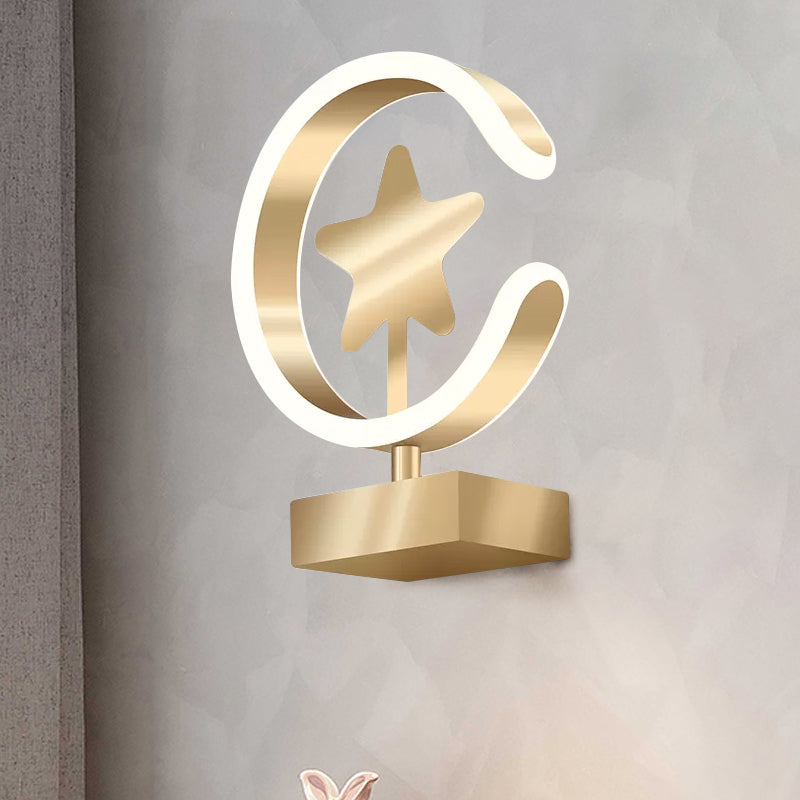 Vivolux | Star Acryl Wandlamp Fixture Contemporary LED Gold Wandmontage Lamp in Warm/Wit Licht