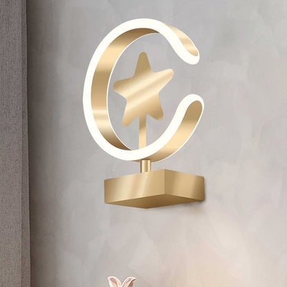 Vivolux | Star Acryl Wandlamp Fixture Contemporary LED Gold Wandmontage Lamp in Warm/Wit Licht