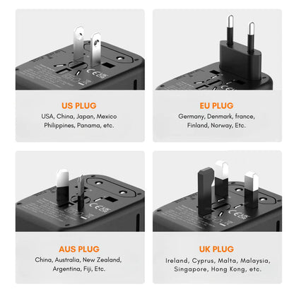 Vivolux | Universeller 100V-220V Smart Reiseadapter Spannungswandler