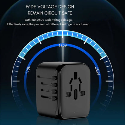 Vivolux | Universeller 100V-220V Smart Reiseadapter Spannungswandler