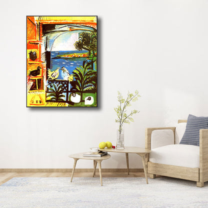 Vivolux | Eenden und Vögel Tiere Malerei Zeitgenössische Leinwand Wandkunst Dekor, Mehrere Größen