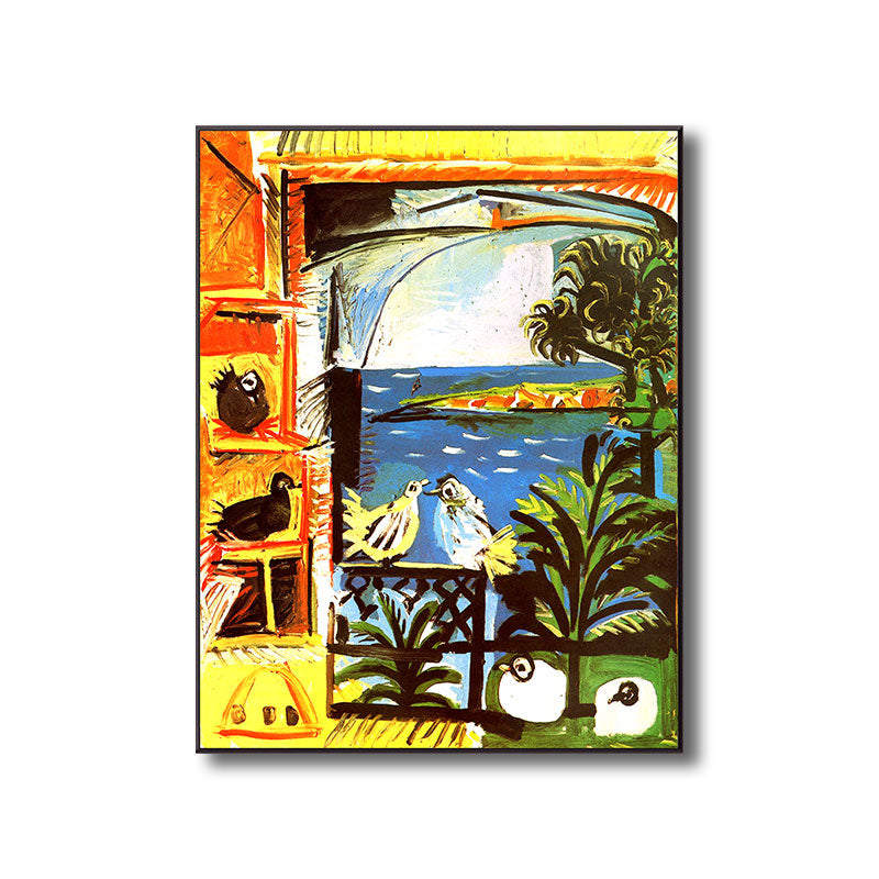 Vivolux | Eenden und Vögel Tiere Malerei Zeitgenössische Leinwand Wandkunst Dekor, Mehrere Größen