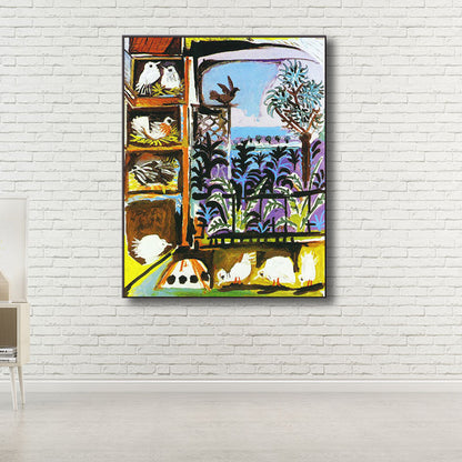 Vivolux | Eenden und Vögel Tiere Malerei Zeitgenössische Leinwand Wandkunst Dekor, Mehrere Größen