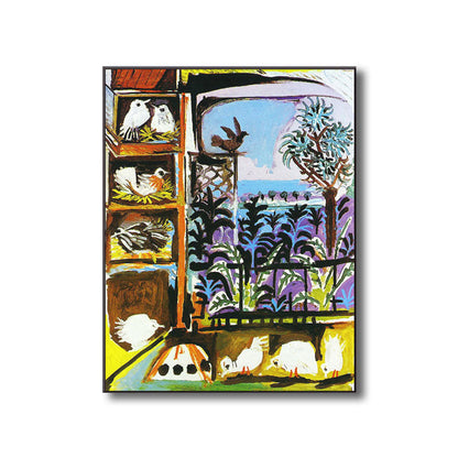 Vivolux | Eenden und Vögel Tiere Malerei Zeitgenössische Leinwand Wandkunst Dekor, Mehrere Größen