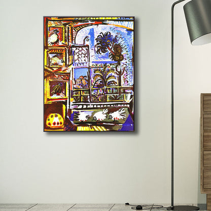 Vivolux | Eenden und Vögel Tiere Malerei Zeitgenössische Leinwand Wandkunst Dekor, Mehrere Größen