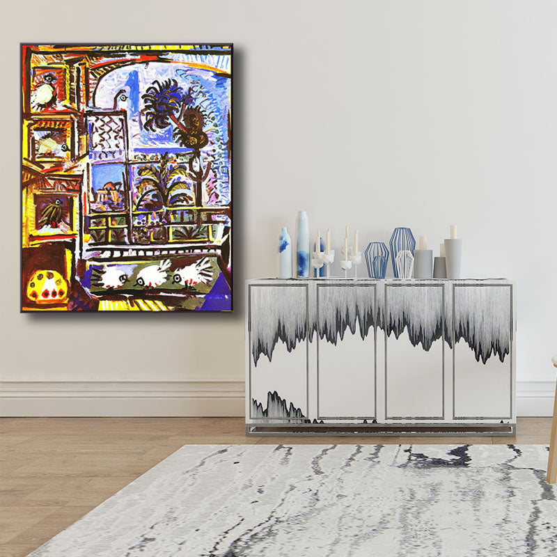 Vivolux | Eenden und Vögel Tiere Malerei Zeitgenössische Leinwand Wandkunst Dekor, Mehrere Größen