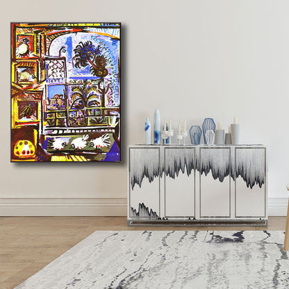 Vivolux | Eenden und Vögel Tiere Malerei Zeitgenössische Leinwand Wandkunst Dekor, Mehrere Größen