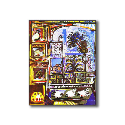 Vivolux | Eenden und Vögel Tiere Malerei Zeitgenössische Leinwand Wandkunst Dekor, Mehrere Größen