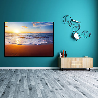 Vivolux | Fotografie Küstenleinwand Wandkunst Strandlandschaft in hellen Farben für das Wohnzimmer