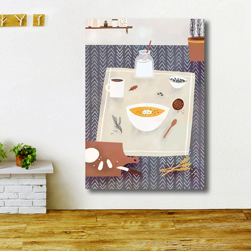 Vivolux | Bunte Koch-Leinwandkunst Druck Diät Modernist Wohnkultur Gemälde für Restaurant