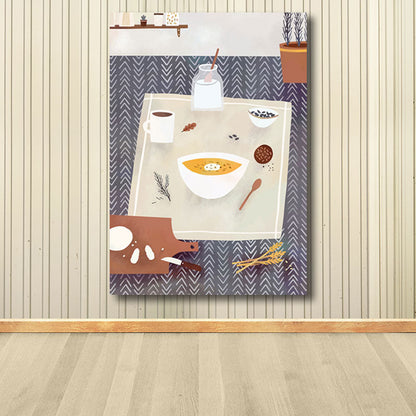 Vivolux | Bunte Koch-Leinwandkunst Druck Diät Modernist Wohnkultur Gemälde für Restaurant