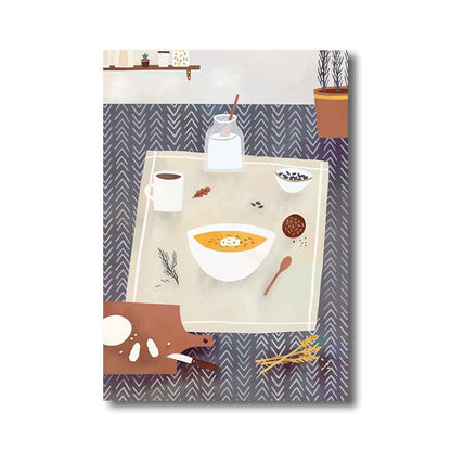 Vivolux | Bunte Koch-Leinwandkunst Druck Diät Modernist Wohnkultur Gemälde für Restaurant