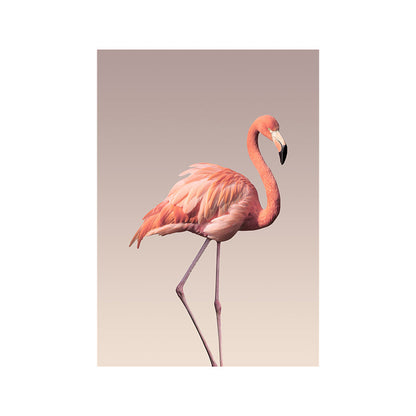 Vivolux | Flamingo Wanddecoratie in Roze Canvas Wandkunst voor Zitten Kamer, Textuuroppervlak