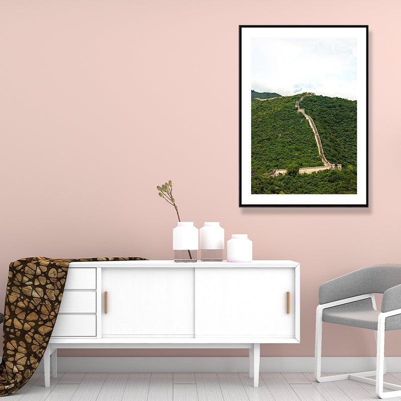 Vivolux | Natürliche Landschafts-Wandkunst Küstentexturiertes Umwickeltes Leinwandbild in Heller Farbe für das Wohnzimmer