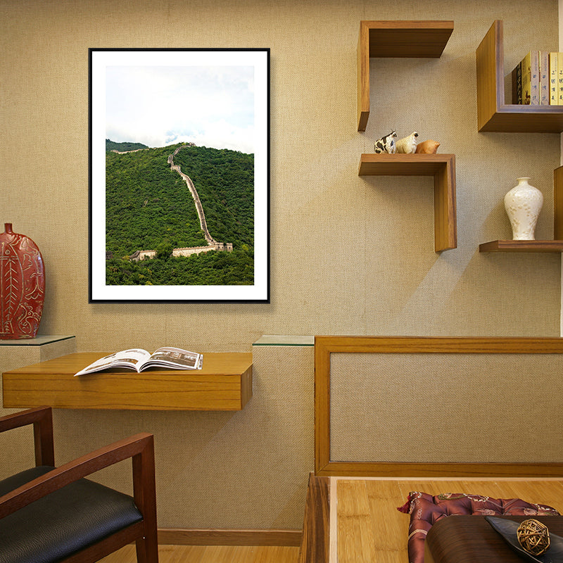 Vivolux | Natürliche Landschafts-Wandkunst Küstentexturiertes Umwickeltes Leinwandbild in Heller Farbe für das Wohnzimmer