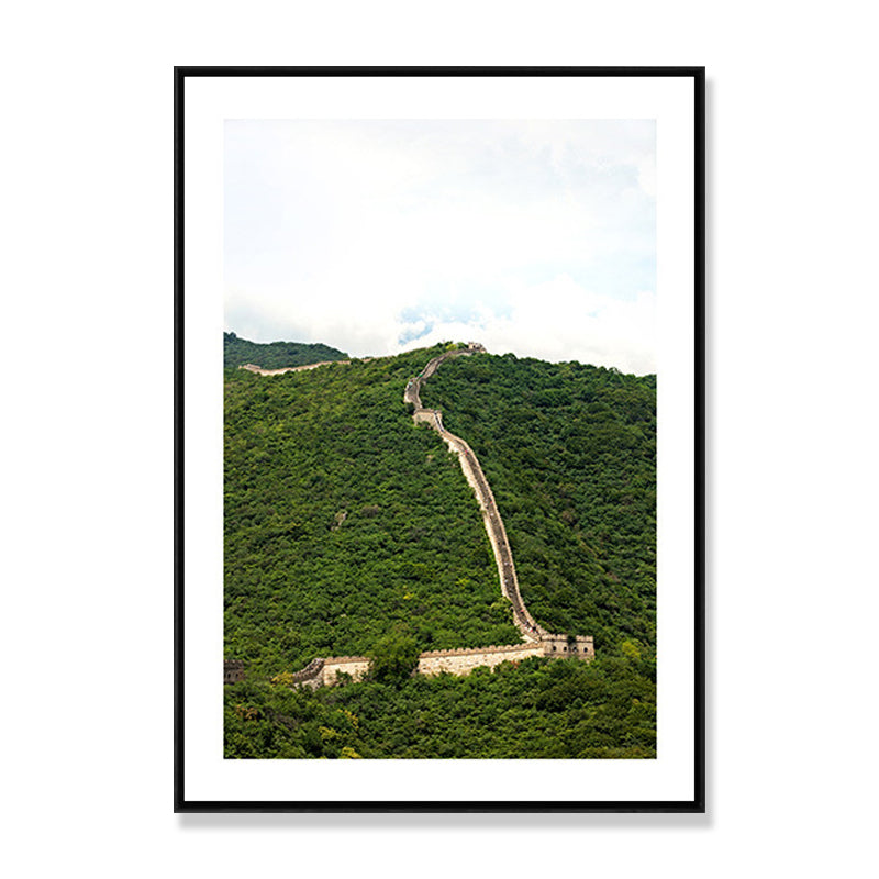 Vivolux | Natürliche Landschafts-Wandkunst Küstentexturiertes Umwickeltes Leinwandbild in Heller Farbe für das Wohnzimmer