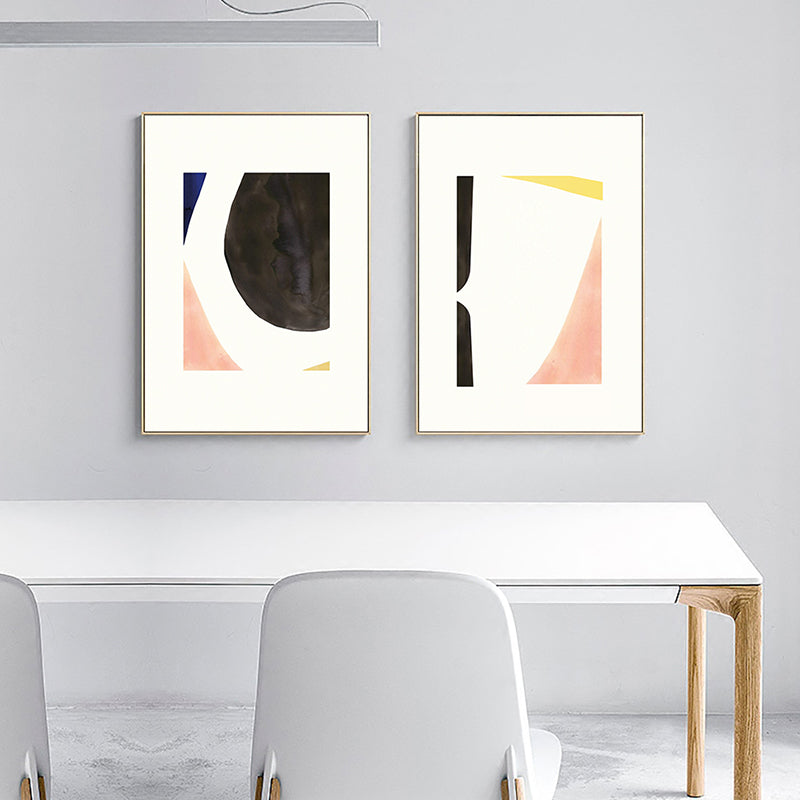 Vivolux | Irrgular abstraktes Muster Wanddekoration für das Schlafzimmer in Pastellfarbe, mehrere Größen