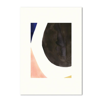 Vivolux | Irrgular abstraktes Muster Wanddekoration für das Schlafzimmer in Pastellfarbe, mehrere Größen