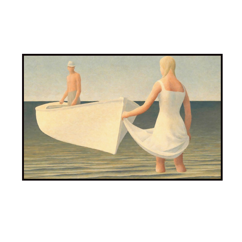 Vivolux | Witte Hedendaagse Canvas Vaar Wandkunst Print voor Keuken, Meerdere Maatopties