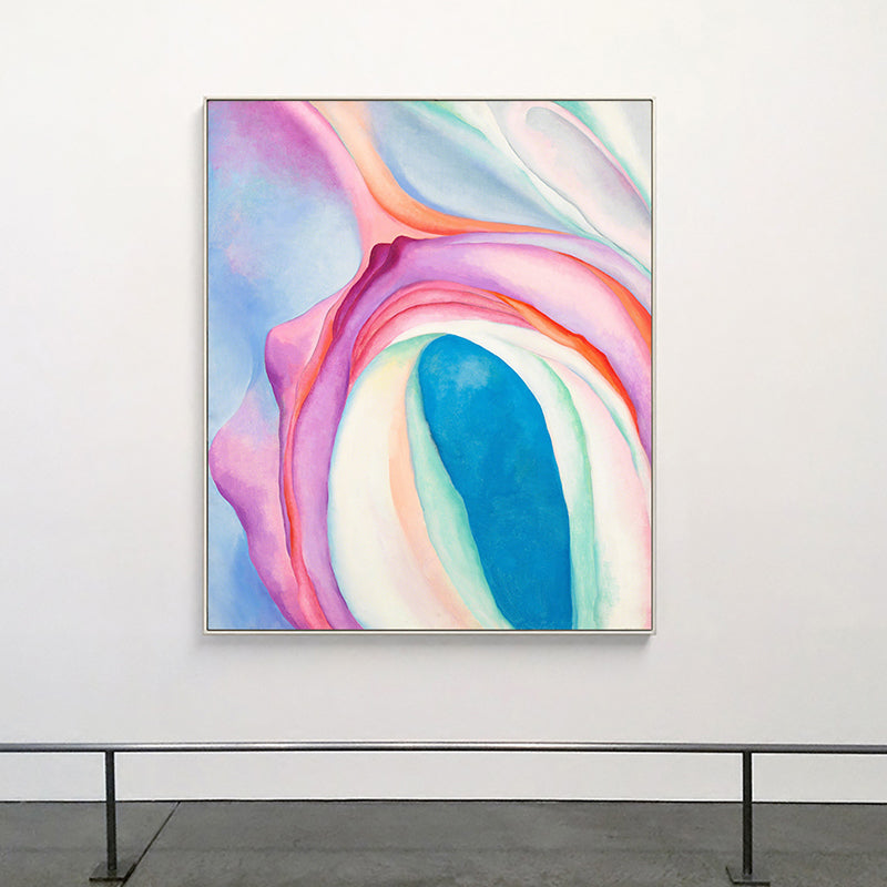 Vivolux | Magisches abstraktes Muster Gemälde für das Wohnzimmer in Pink, mehrere Größen verfügbar