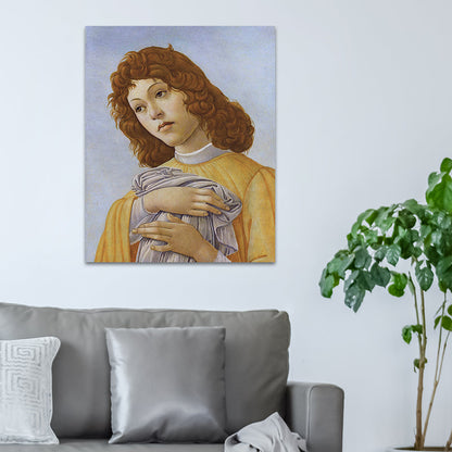 Vivolux | Vintage Figurenmalerei Wandkunst Pastellfarbe Texturierte Leinwanddruck für Wohninterieur