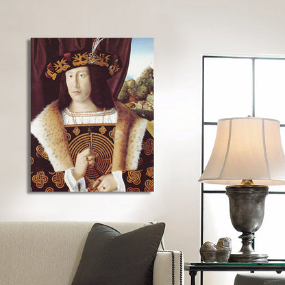 Vivolux | Vintage Figurenmalerei Wandkunst Pastellfarbe Texturierte Leinwanddruck für Wohninterieur