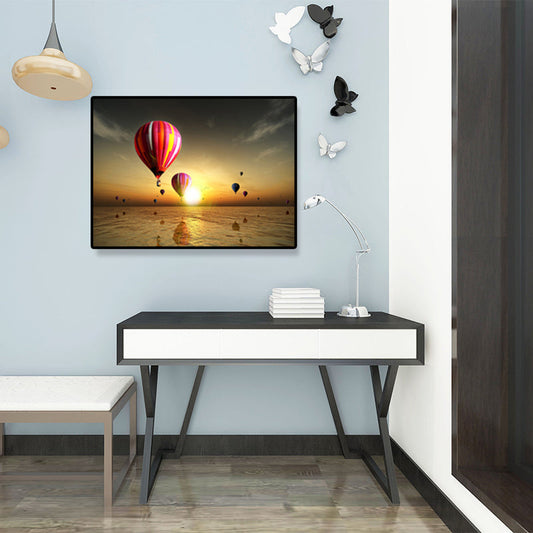 Vivolux | Textured Light Color Wanddecoratie Tropisch Voertuig und Meer Canvasdrucke für die Sitzecke