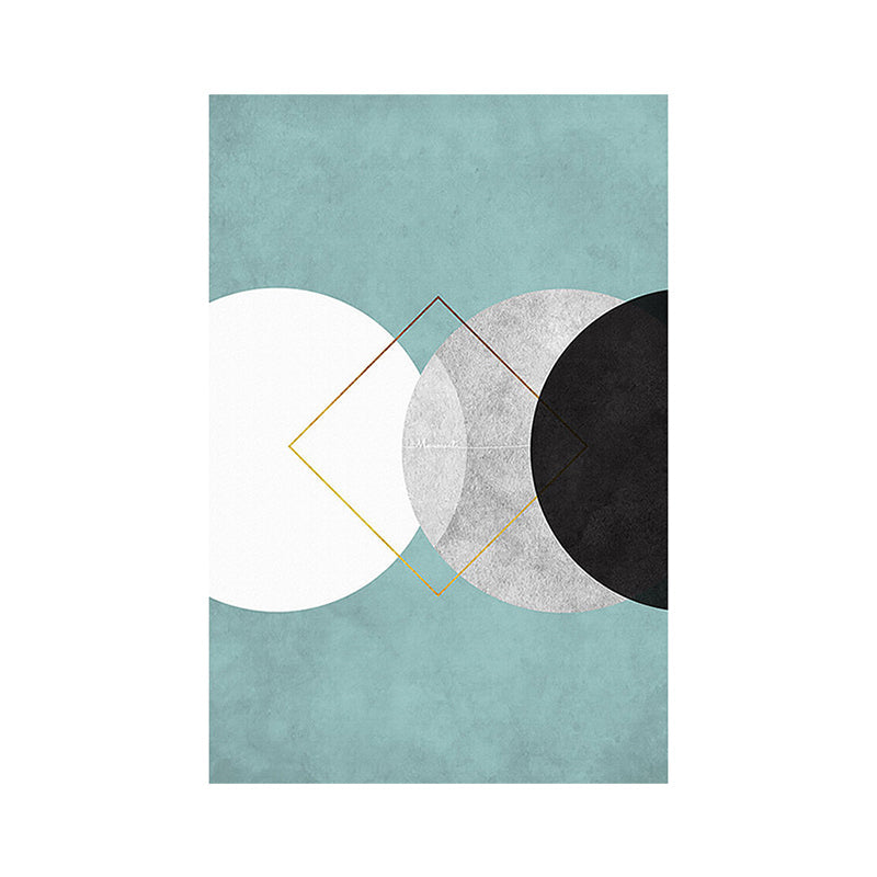 Vivolux | Modernistische geometrische Leinwanddrucke Mehrfarbige Wandkunstdekoration für das Wohnzimmer