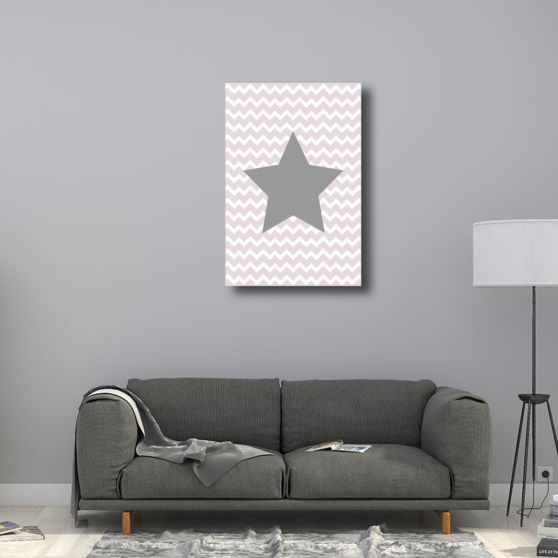 Vivolux | Zeitgenössisches Himmelselement Eingewickelte Leinwand Sanfte Farbe Heim Wandkunst Dekor für das Wohnzimmer
