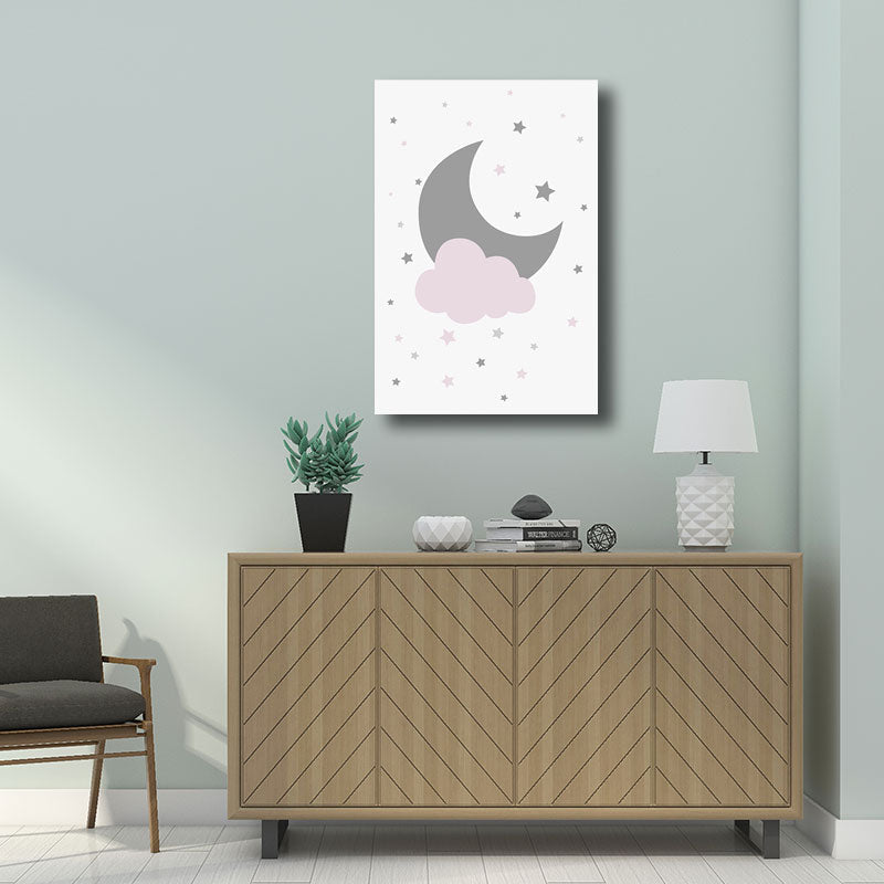 Vivolux | Zeitgenössisches Himmelselement Eingewickelte Leinwand Sanfte Farbe Heim Wandkunst Dekor für das Wohnzimmer