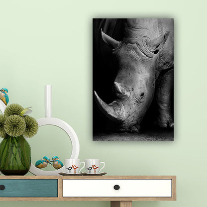 Vivolux | Tropische Afrikaanse Dier Wanddecoratie Canvas Textuur Donkere Kleur Wandkunst voor Studentenwoning