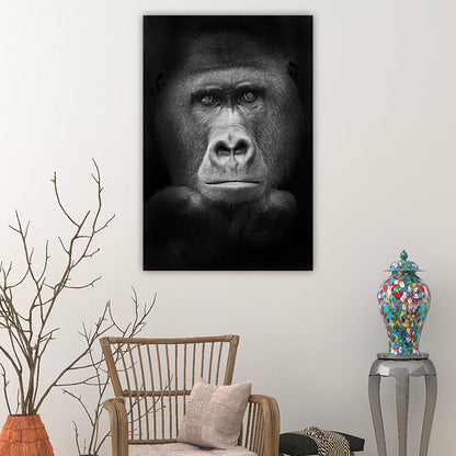 Vivolux | Tropische Afrikaanse Dier Wanddecoratie Canvas Textuur Donkere Kleur Wandkunst voor Studentenwoning